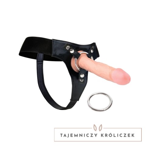 RealRock Deluxe uprząż z elastycznymi paskami i podwojnymi pierścieniami RealRock by Shots