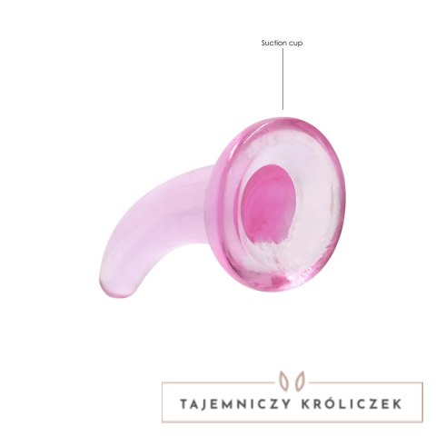 RealRock Zakrzywiony model z przyssawką 11,5 cm przezroczysty RealRock by Shots