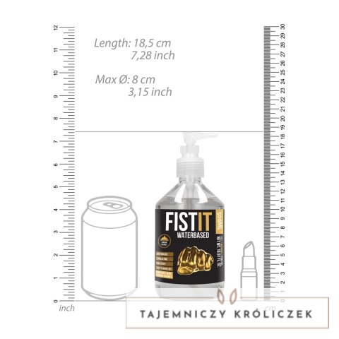 Shots Fist It żel nawilżający wodny 500 ml dermatologiczny Fist It by Shots