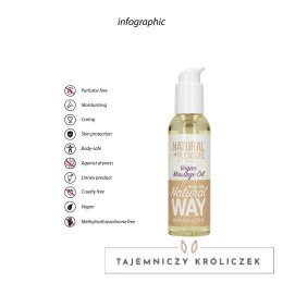 Love to Love Wegański Olejek do Masażu 150 ml, naturalny, eco opakowanie Natural Pleasure by Shots