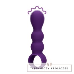 Loveline Wibrator anatomiczny Clear Purple - model łezka, silikonowy Loveline by Shots