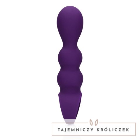 Loveline Wibrator anatomiczny Clear Purple - model łezka, silikonowy Loveline by Shots