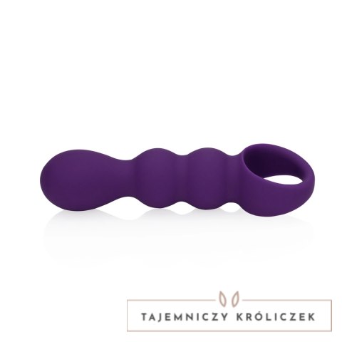 Loveline Wibrator anatomiczny Clear Purple - model łezka, silikonowy Loveline by Shots