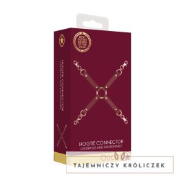OUCH! Halo Uprząż Skorzana z Złotymi Elementami - Regulowana Ouch! by Shots