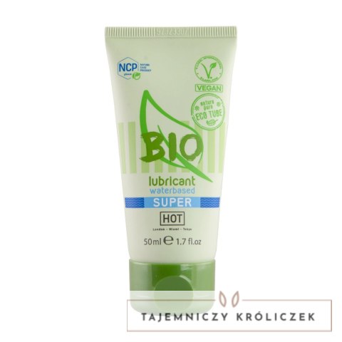 HOT Bio Lubrykant Wodny Super Poślizg 50 ml Eco-Tube Vegan HOT