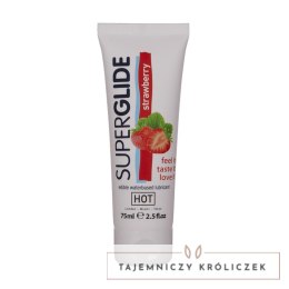 HOT Superglide Edible żel intymny wodny, jadalny, smakowy 75ml HOT