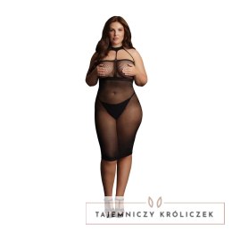 Le Desir Plus Size długa sukienka siateczkowa z kontrastowym wzorem XXL-5XL Le Désir by Shots