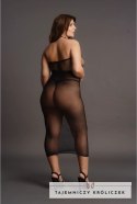 Le Desir Plus Size długa sukienka siateczkowa z kontrastowym wzorem XXL-5XL Le Désir by Shots