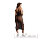 Le Desir Plus Size długa sukienka siateczkowa z kontrastowym wzorem XXL-5XL Le Désir by Shots