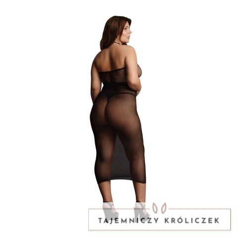 Le Desir Plus Size długa sukienka siateczkowa z kontrastowym wzorem XXL-5XL Le Désir by Shots