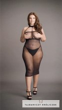 Le Desir Plus Size długa sukienka siateczkowa z kontrastowym wzorem XXL-5XL Le Désir by Shots