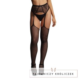 Le Desir Pończochy Klasyczne Koronka Siateczka S-XL Czarny Le Désir by Shots