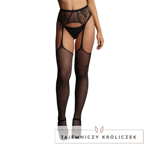 Le Desir Pończochy Klasyczne Koronka Siateczka S-XL Czarny Le Désir by Shots
