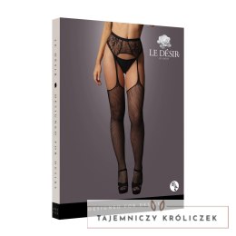 Le Desir Pończochy Klasyczne Koronka Siateczka S-XL Czarny Le Désir by Shots