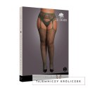 Le Desir Pończochy Queen Size XL-4XL z koronką i siateczką czarne Le Désir by Shots