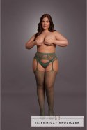 Le Desir Pończochy Queen Size XL-4XL z koronką i siateczką czarne Le Désir by Shots