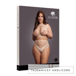 Le Desir Queen Size komplet top i figi siateczkowe XL-4XL czarny Le Désir by Shots