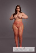 Le Desir Queen Size pończochy siateczkowe z koronką XL-4XL czarne Le Désir by Shots