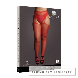 Le Desir Rajstopy siateczkowe Plus Size z dżetami, elastyczne Le Désir by Shots