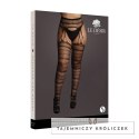 Le Desir Striped Plus Size - rajstopy siateczkowe w paski, duży rozmiar Le Désir by Shots