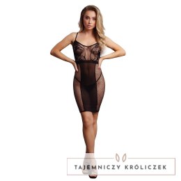 Le Desir Sukienka Siateczkowa z Pasem Maskującym S-XL Czarna Le Désir by Shots