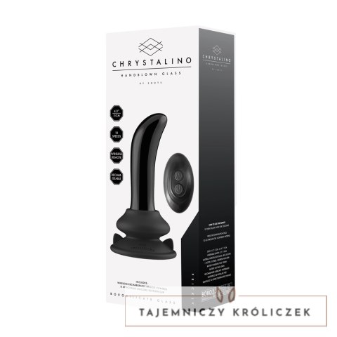 Chrystalino by Shots Szklany model intymny G-Spot z pilotem 10 trybow Chrystalino by Shots