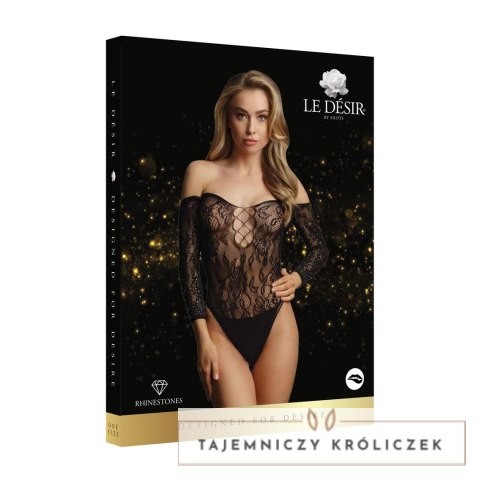Le Desir Body z czerwonej koronki z wycięciem, rozmiar uniwersalny S-XL Le Désir by Shots