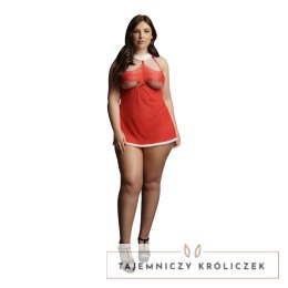 Le Desir Merry Plus Size komplet babydoll z wiązaniem, czerwony 1X-3XL Le Désir by Shots