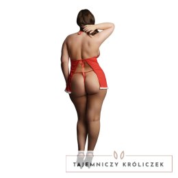 Le Desir Merry Plus Size komplet babydoll z wiązaniem, czerwony 1X-3XL Le Désir by Shots