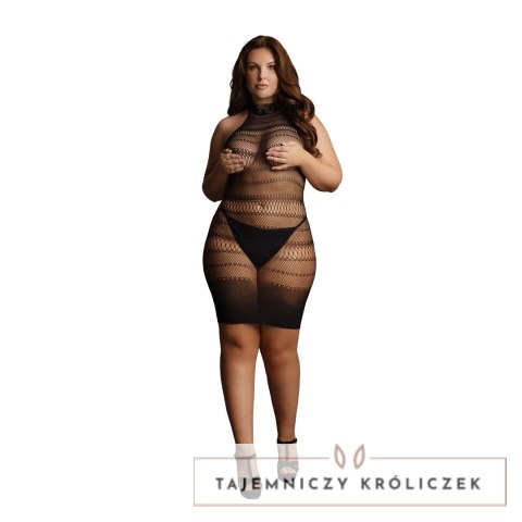 Le Desir Plus Size mini sukienka koronkowa z wysokim dekoltem XXL-5XL Le Desir by Shots