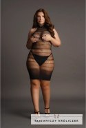 Le Desir Plus Size mini sukienka koronkowa z wysokim dekoltem XXL-5XL Le Desir by Shots