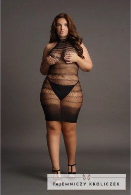 Le Desir Plus Size mini sukienka koronkowa z wysokim dekoltem XXL-5XL Le Desir by Shots