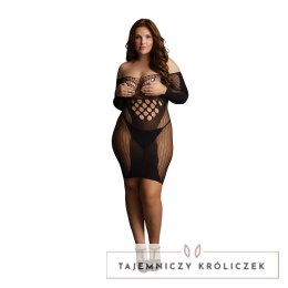 Le Desir Plus Size sukienka mini z długim rękawem i siateczką XXL-5XL Le Désir by Shots