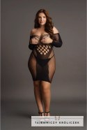 Le Desir Plus Size sukienka mini z długim rękawem i siateczką XXL-5XL Le Désir by Shots