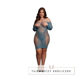 Le Desir Queen Size mini sukienka z długim rękawem i siateczką XL-4XL Le Désir by Shots