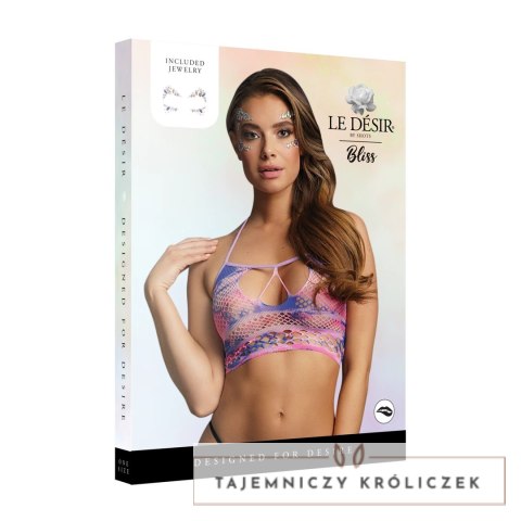 Le Desir Sparkle Top na ramiączkach kabaretkowy S-XL z ozdobą Le Désir by Shots