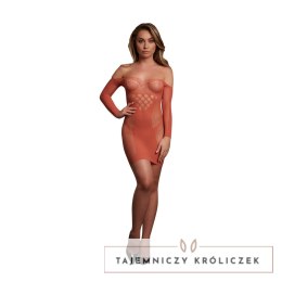 Le Desir sukienka mini z długim rękawem i siateczką S-XL czarna Le Désir by Shots