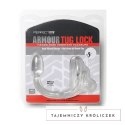 Perfect Fit Armour Tug Lock Small - pierścień z systemem analnym, czarny PerfectFitBrand