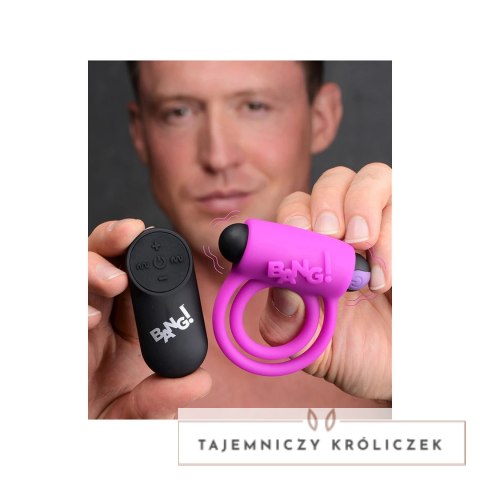 XR Brands BANG Toy Pierścień silikonowy z wibracjami i pilotem wodoodporny XR Brands