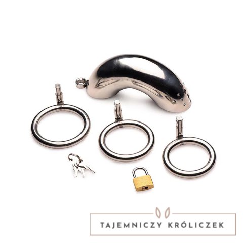XR Brands Forged Captor stalowa klatka zabezpieczająca 3 pierścienie XR Brands