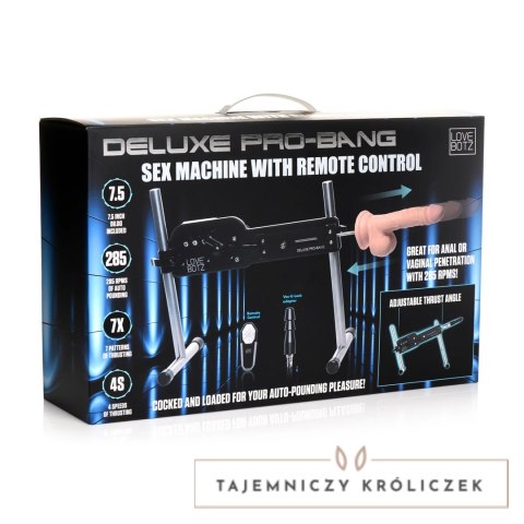 XR Brands Master Series zdalnie sterowana maszyna intymna, adapter Vac-U-Lock XR Brands