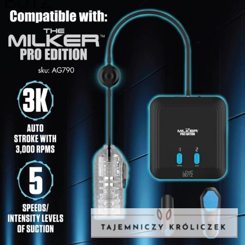 XR Brands Milker TPE System intymny z miejscem na jądra, elastyczny XR Brands