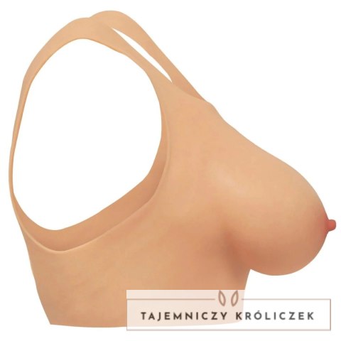 XR Brands Perky Pair silikonowe piersi rozmiar D, uprząż, naturalny kolor XR Brands