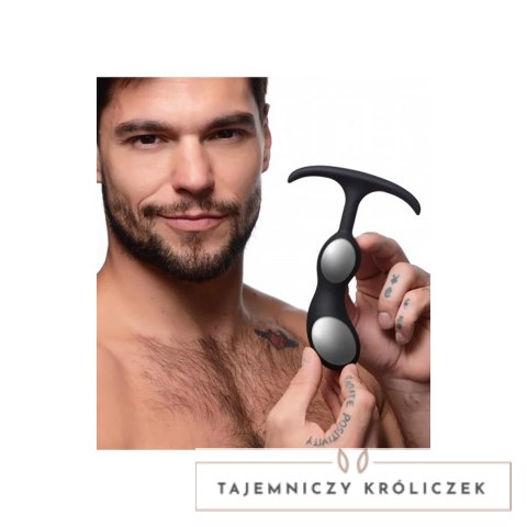 XR Brands Premium silikonowy anatomiczny obciążnik prostaty średni XR Brands