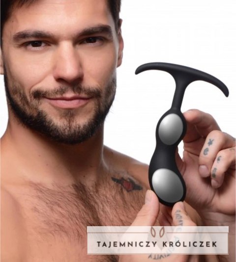 XR Brands Premium silikonowy anatomiczny obciążnik prostaty średni XR Brands