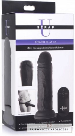 XR Brands Proste Wibrujące Zdalnie Sterowane Dildo IPX7 USB 21,6cm XR Brands
