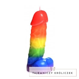 XR Brands Rainbow świeca dekoracyjna w kształcie tęczy bezzapachowa XR Brands