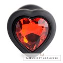 XR Brands Red Heart Gem mini silikonowy korek analny z pilotem LED XR Brands