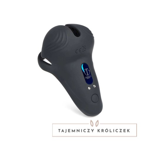 XR Brands silikonowy pierścień z pilotem, 10 trybow, czarny XR Brands