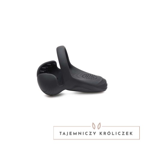 XR Brands silikonowy pierścień z pilotem, 10 trybow, czarny XR Brands